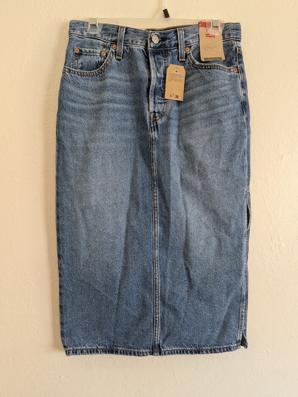 NWT Levi's Women's Side Slit Skirt Size 26
